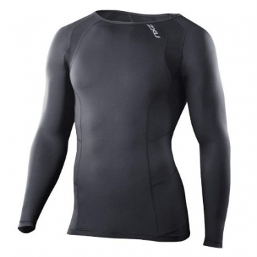 2XU compression top L/S zwart heren  